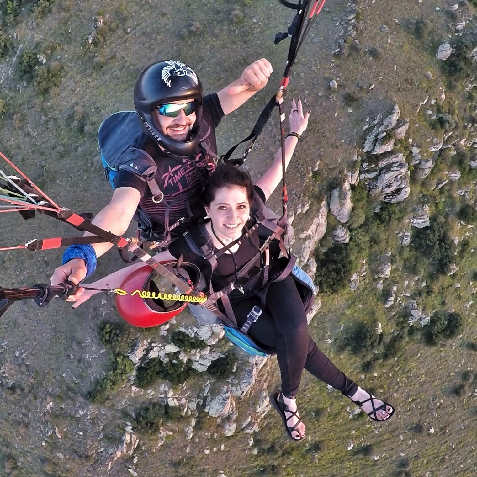 Paragliden Tandem Sprong